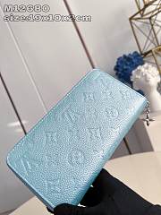 Louis Vuitton LV Zippy Wallet Azur Frost 19.5x10.5x2.5cm - 2