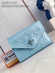 Louis Vuitton LV Victorine Wallet Azur Frost 12x9.5x2.5cm - 1