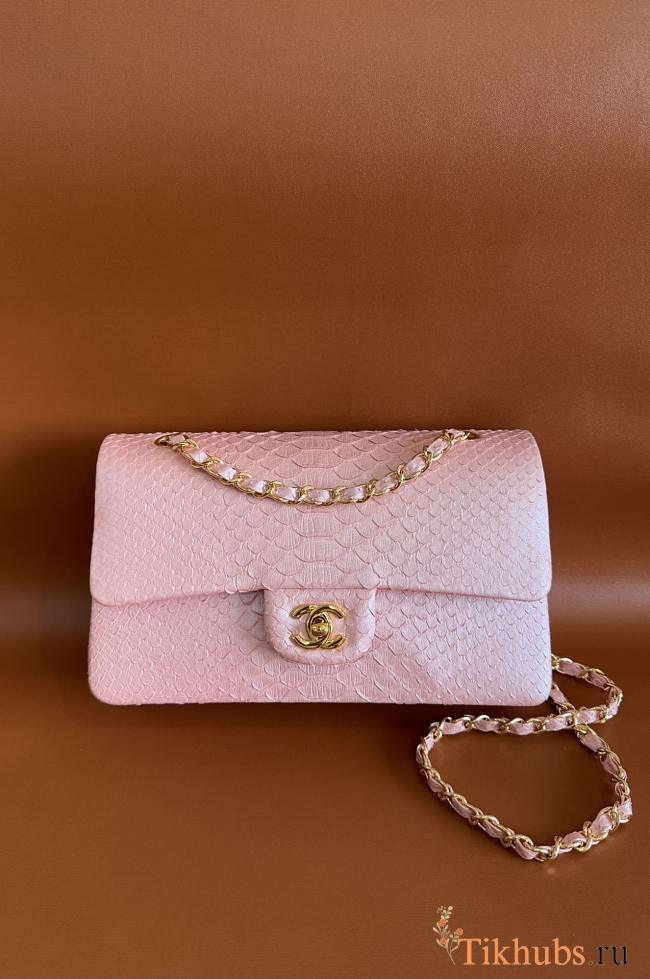 Chanel Flap Bag Pink Crocodile 25cm - 1