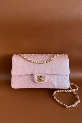 Chanel Flap Bag Pink Crocodile 25cm