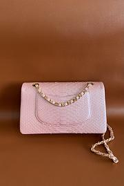 Chanel Flap Bag Pink Crocodile 25cm - 3