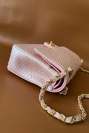 Chanel Flap Bag Pink Crocodile 25cm - 2