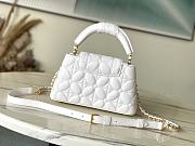 Louis Vuitton LV Capucines East-West Mini White 22x12x8cm - 3