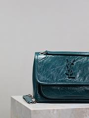 YSL Niki Baby Green Bag 22x16x12cm - 5