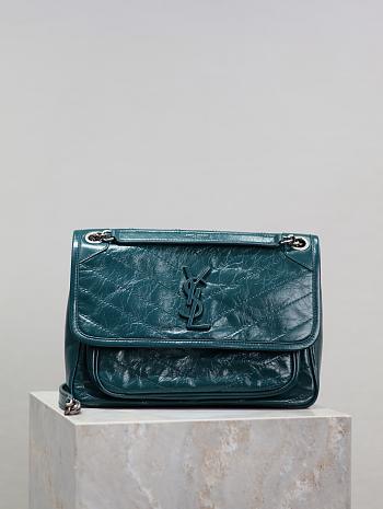 YSL Medium Niki Bag Green 28x20.5x8.5cm