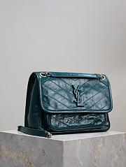 YSL Medium Niki Bag Green 28x20.5x8.5cm - 5