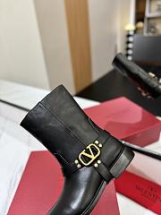 Valentino Vlogo Signature Calfskin Ankle Boots - 4