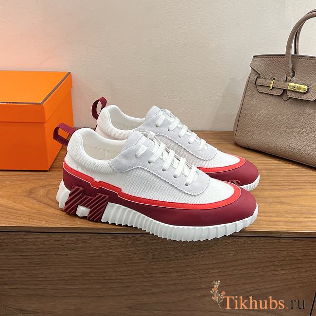 Hermes Bouncing Sneaker White Red - 1