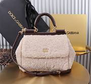 Dolce & Gabbana DG Sicily Faux Fur Bag 20x15x6.5cm - 1