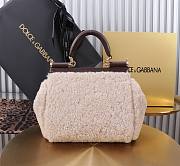 Dolce & Gabbana DG Sicily Faux Fur Bag 20x15x6.5cm - 4