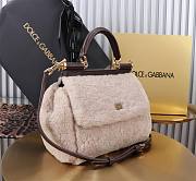 Dolce & Gabbana DG Sicily Faux Fur Bag 20x15x6.5cm - 3