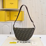 Fendi FF Jacquard Melon Small Brown 33x18x10cm - 6