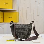 Fendi FF Jacquard Melon Small Brown 33x18x10cm - 4