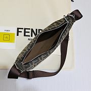 Fendi FF Jacquard Melon Small Brown 33x18x10cm - 3