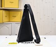 Fendi Roma Cono One-shoulder Backpack Black 38x18x12cm - 6