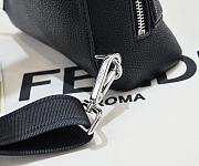 Fendi Roma Cono One-shoulder Backpack Black 38x18x12cm - 3