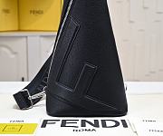 Fendi Roma Cono One-shoulder Backpack Black 38x18x12cm - 2