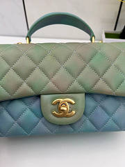 Chanel Flap Bag With Top Handle MultiColor 20x12x6cm - 2