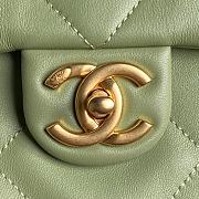 Chanel Shopping Bag Lambskin Gold Green 34x36x12cm - 3