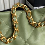 Chanel Shopping Bag Lambskin Gold Green 34x36x12cm - 2