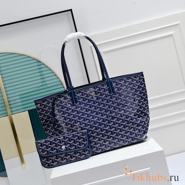 Goyard Saint Louis PM Tote Blue 47x34x26cm - 1