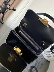 Celine Teen Garance Bag Patent Black Calfskin 18.5x13.5x7cm - 2