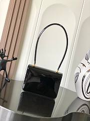 Celine Teen Garance Bag Patent Black White Calfskin 18.5x13.5x7cm - 3