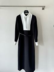 Dior Black White Long Dress - 1