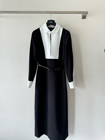 Dior Black White Long Dress