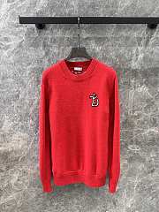 Burberry B Snake Wool Cashmere Sweater Red - 1