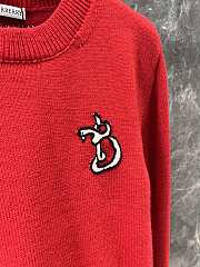 Burberry B Snake Wool Cashmere Sweater Red - 4