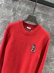 Burberry B Snake Wool Cashmere Sweater Red - 3