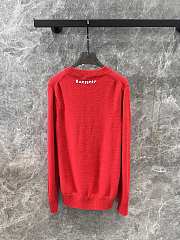 Burberry B Snake Wool Cashmere Sweater Red - 2