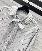 Louis Vuitton LV Pleated Collar Chain Print Shirt - 5