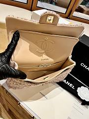 Chanel Flap Bag Beige Tweed Gold 25cm - 6