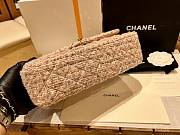 Chanel Flap Bag Beige Tweed Gold 25cm - 5