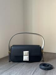 Fendi Baguette Twist Shoulder Bag Black 28x15x7cm - 1