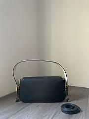 Fendi Baguette Twist Shoulder Bag Black 28x15x7cm - 3