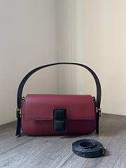 Fendi Baguette Twist Shoulder Bag Red Wine 28x15x7cm - 1