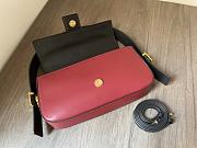 Fendi Baguette Twist Shoulder Bag Red Wine 28x15x7cm - 5