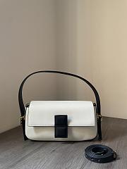 Fendi Baguette Twist Shoulder Bag White 28x15x7cm - 1