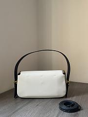 Fendi Baguette Twist Shoulder Bag White 28x15x7cm - 2