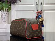 Louis Vuitton LV Dopp Kit Toilet Pouch Red 28x15x16cm - 3