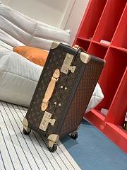 Louis Vuitton LV Rolling Trunk Suitcase Brown 55x39x24cm - 6