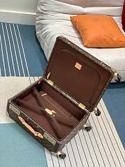 Louis Vuitton LV Rolling Trunk Suitcase Brown 55x39x24cm - 5