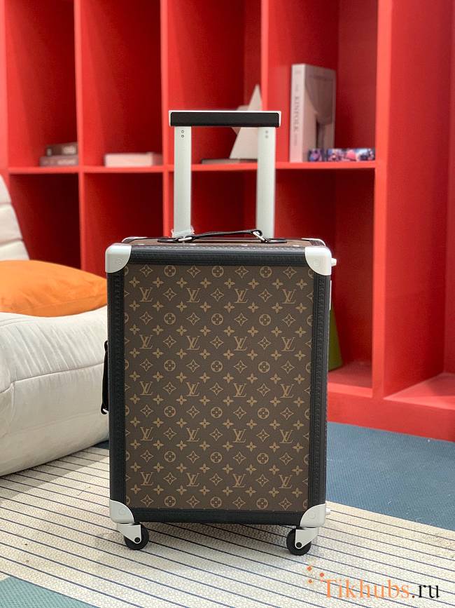 Louis Vuitton LV Rolling Trunk Suitcase Monogram Black 55x39x24cm - 1