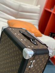 Louis Vuitton LV Rolling Trunk Suitcase Monogram Black 55x39x24cm - 6