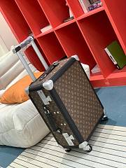 Louis Vuitton LV Rolling Trunk Suitcase Monogram Black 55x39x24cm - 5