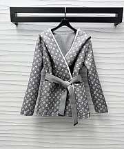 Louis Vuitton LV Reversible Signature Hooded Wrap Coat - 1