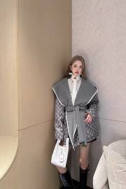 Louis Vuitton LV Reversible Signature Hooded Wrap Coat - 5